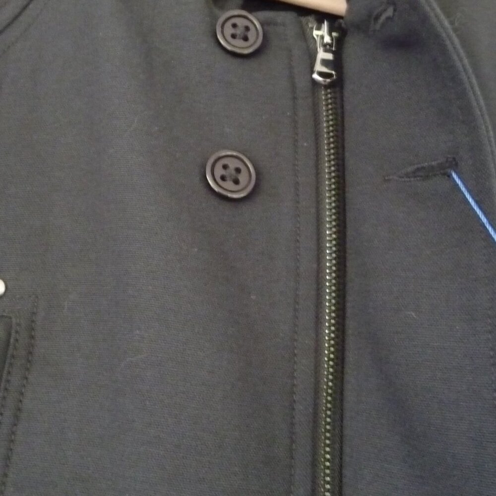 BLACK UTILITY CARGO COAT LONG JACKET 52R - Picture 8 of 13